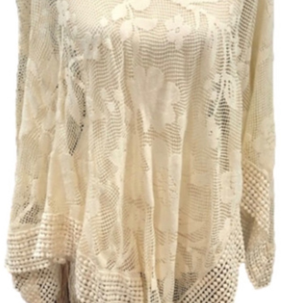 Free People Lace Poncho/Cover Up - Picture 4 of 4